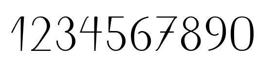 Puritas LT Medium Font, Number Fonts