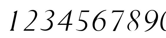 Purloin Italic Font, Number Fonts
