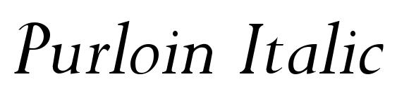 Purloin Italic Font