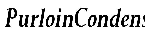 PurloinCondensed Bold Italic Font