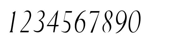 PurloinCondensed Italic Font, Number Fonts