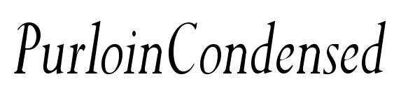 PurloinCondensed Italic font, free PurloinCondensed Italic font, preview PurloinCondensed Italic font