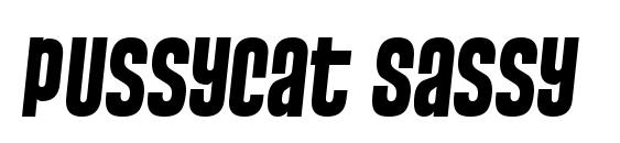 Pussycat Sassy font, free Pussycat Sassy font, preview Pussycat Sassy font