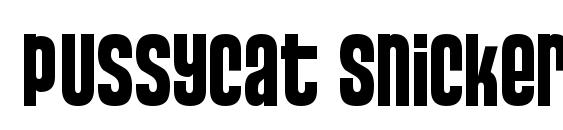 Pussycat Snickers Font