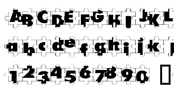 Puzzle Pieces Font Download Free / LegionFonts