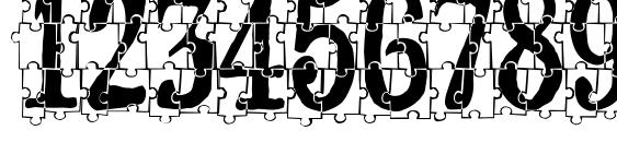 puzzleface Font, Number Fonts