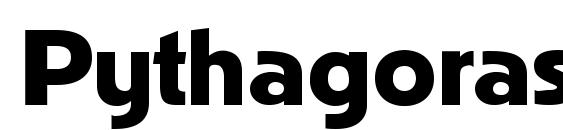 шрифт Pythagoras Regular, бесплатный шрифт Pythagoras Regular, предварительный просмотр шрифта Pythagoras Regular