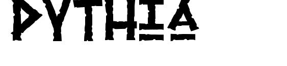 Pythia font, free Pythia font, preview Pythia font