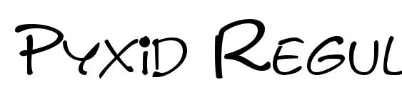 Pyxid Regular Font