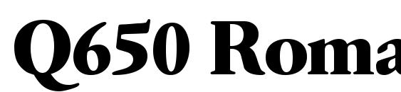 Шрифт Q650 Roman Bold