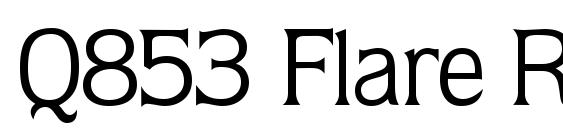 Q853 Flare Regular Font