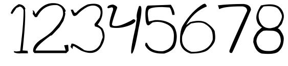 Qinfnty Font, Number Fonts