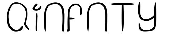 Qinfnty font, free Qinfnty font, preview Qinfnty font