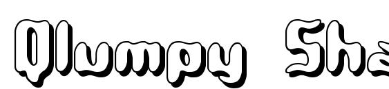 Qlumpy Shadow BRK font, free Qlumpy Shadow BRK font, preview Qlumpy Shadow BRK font