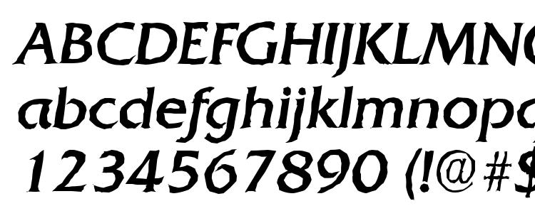 глифы шрифта QuadratAntique Italic, символы шрифта QuadratAntique Italic, символьная карта шрифта QuadratAntique Italic, предварительный просмотр шрифта QuadratAntique Italic, алфавит шрифта QuadratAntique Italic, шрифт QuadratAntique Italic