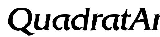 QuadratAntique Italic Font