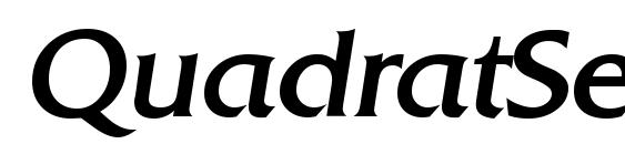 QuadratSerial Italic font, free QuadratSerial Italic font, preview QuadratSerial Italic font