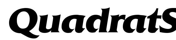 QuadratSerial Xbold Italic Font