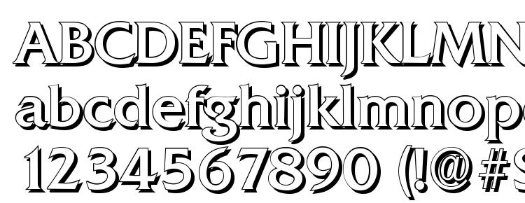 glyphs QuadratShadow Regular font, сharacters QuadratShadow Regular font, symbols QuadratShadow Regular font, character map QuadratShadow Regular font, preview QuadratShadow Regular font, abc QuadratShadow Regular font, QuadratShadow Regular font