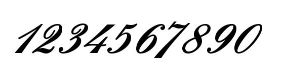 Quadrillescriptblackssk bold Font, Number Fonts
