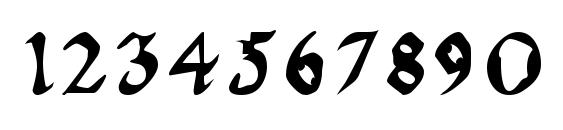QuaelGothicCondensed Font, Number Fonts
