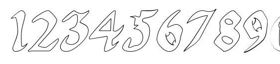 QuaelGothicHollow Font, Number Fonts
