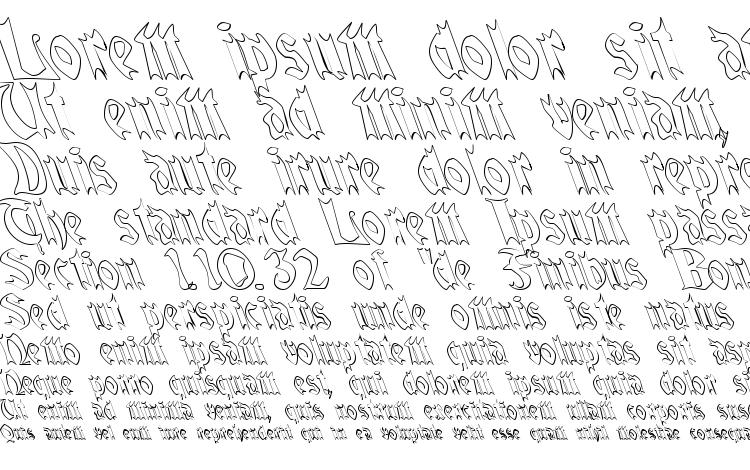 specimens QuaelGothicHollowLefty font, sample QuaelGothicHollowLefty font, an example of writing QuaelGothicHollowLefty font, review QuaelGothicHollowLefty font, preview QuaelGothicHollowLefty font, QuaelGothicHollowLefty font