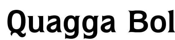 Quagga Bold Font