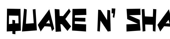 Quake & Shake Condensed font, free Quake & Shake Condensed font, preview Quake & Shake Condensed font