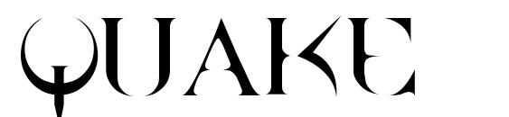 QUAKE font, free QUAKE font, preview QUAKE font