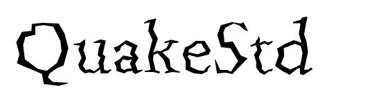 QuakeStd font, free QuakeStd font, preview QuakeStd font