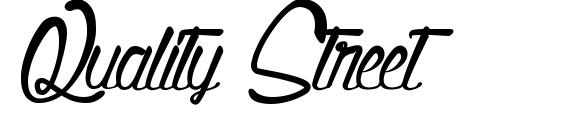 Quality Street font, free Quality Street font, preview Quality Street font