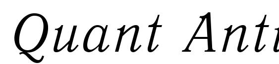 Quant Antiqua Italic.001.001 Font