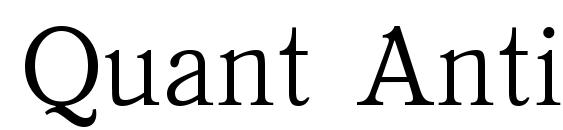 Quant Antiqua Plain Font