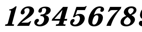 QuantAntiqua Bold Italic Font, Number Fonts