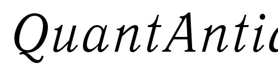 QuantAntiqua Italic font, free QuantAntiqua Italic font, preview QuantAntiqua Italic font