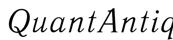 QuantAntiquaC Italic Font
