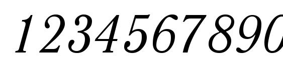QuantAntiquaCTT Italic Font, Number Fonts