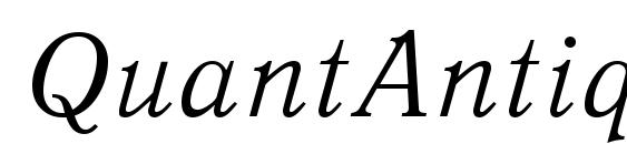 QuantAntiquaCTT Italic font, free QuantAntiquaCTT Italic font, preview QuantAntiquaCTT Italic font