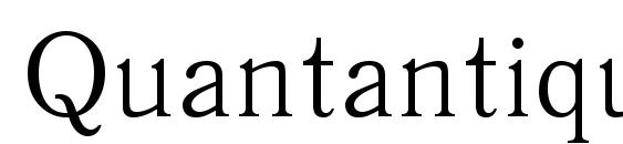 Quantantiquactt regular Font