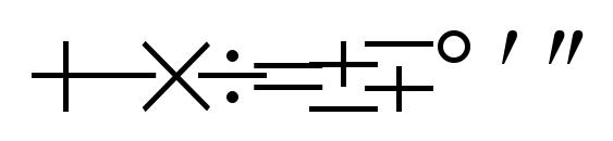 Quantapithreessk regular Font, Number Fonts