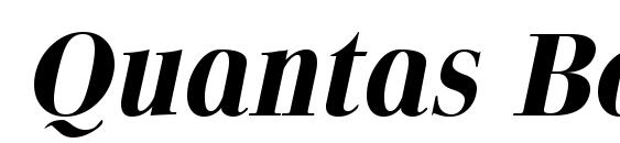 Quantas Bold Italic font, free Quantas Bold Italic font, preview Quantas Bold Italic font
