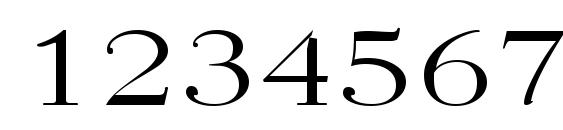 Quantas Broad Light Regular Font, Number Fonts
