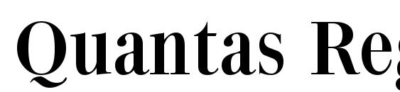 шрифт Quantas Regular, бесплатный шрифт Quantas Regular, предварительный просмотр шрифта Quantas Regular