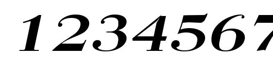 QuantasBroad Bold Italic Font, Number Fonts