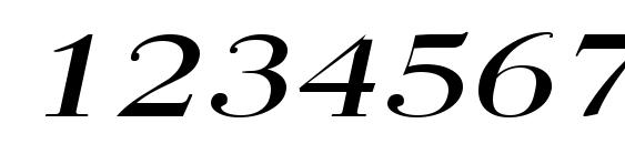 QuantasBroad Italic Font, Number Fonts