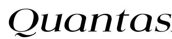 Шрифт QuantasBroad Italic