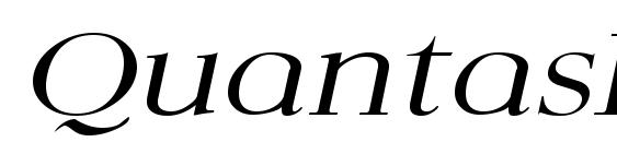 QuantasBroadLight Italic Font