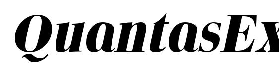 шрифт QuantasExtrabold Italic, бесплатный шрифт QuantasExtrabold Italic, предварительный просмотр шрифта QuantasExtrabold Italic