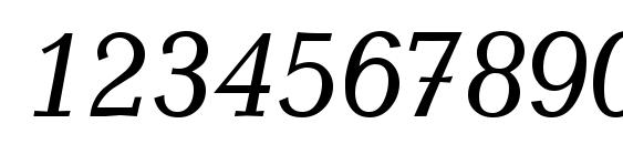 Quantity Italic Font, Number Fonts